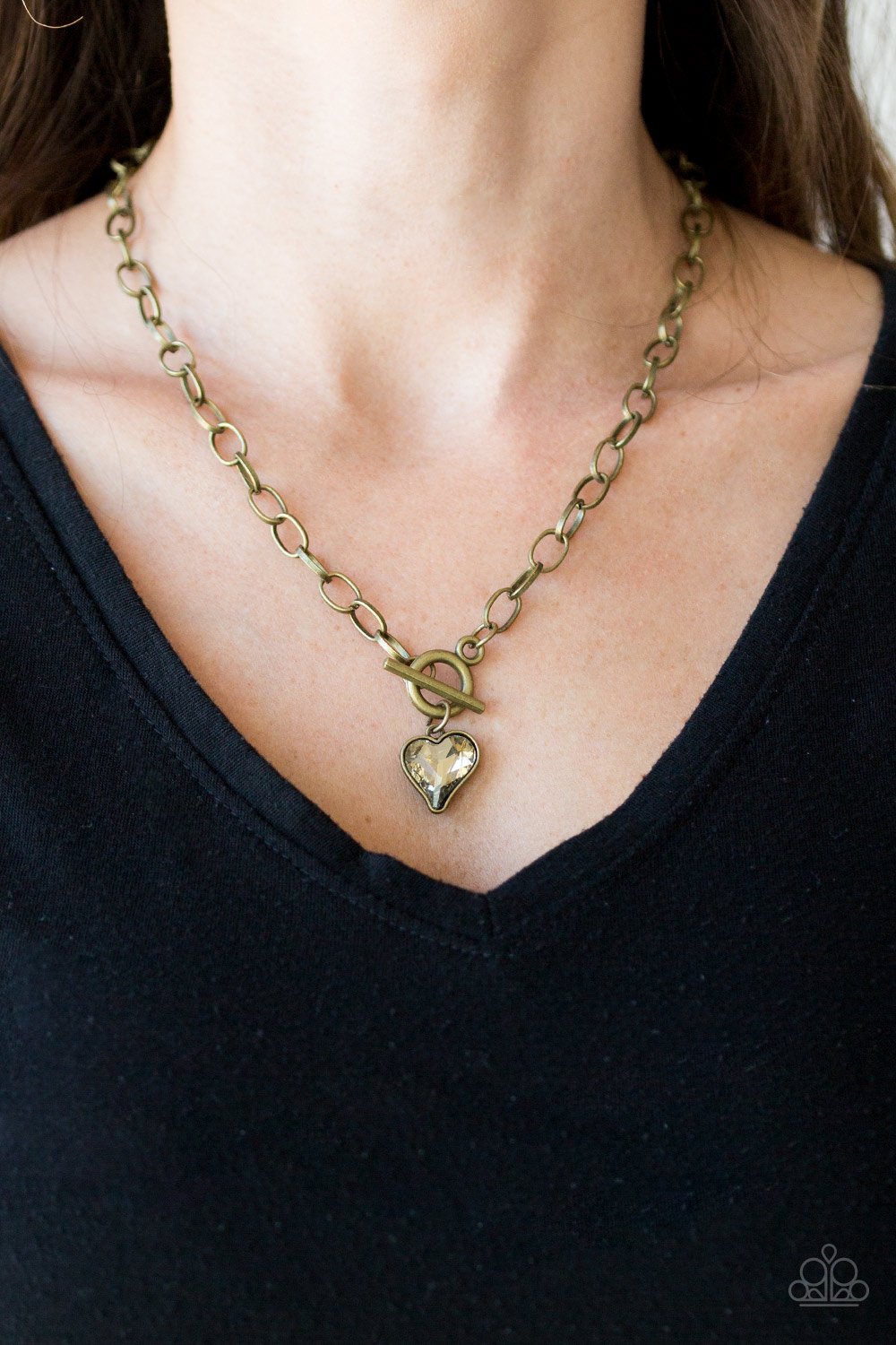 Paparazzi Accessories - Princeton Princess - Brass Necklace