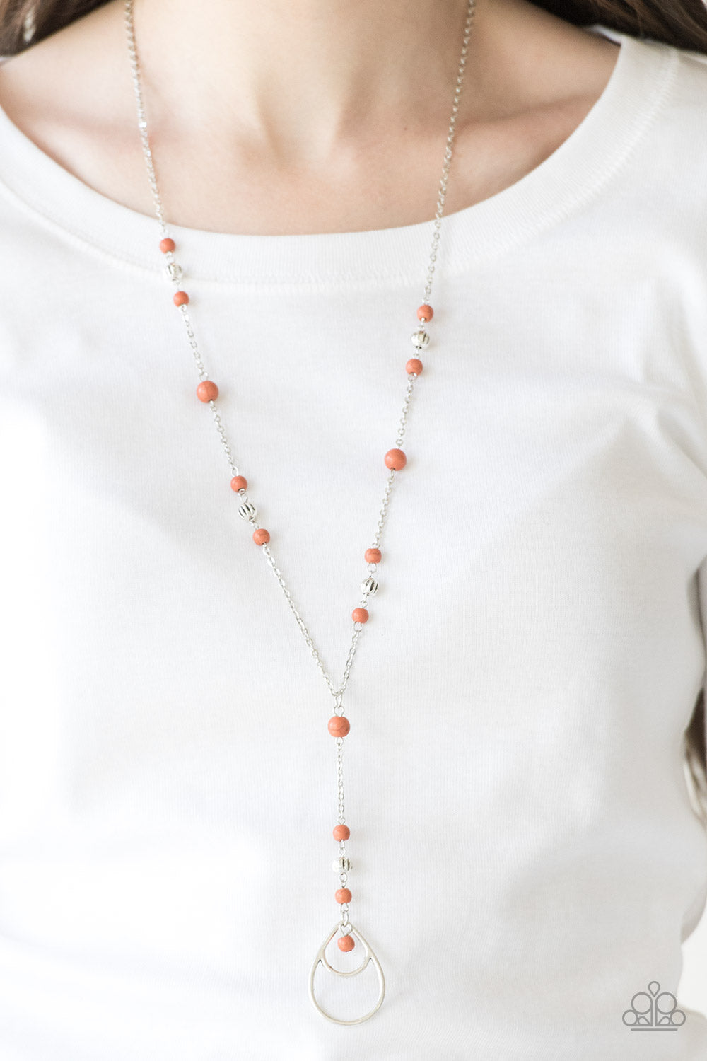 Paparazzi Accessories - Sandstone Savannahs - Orange Necklace