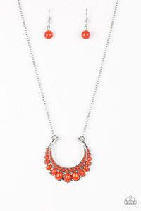 Paparazzi Accessories - Count To Zen - Orange Necklace