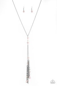 Paparazzi Accessories - Timeless Tassels - Pink Necklace