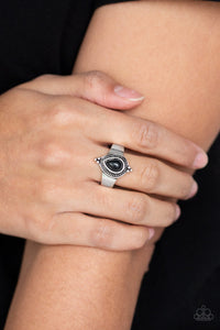 Paparazzi Accessories  - Mineral Minimalist - Black Ring