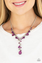 Load image into Gallery viewer, Paparazzi Accessories - Crystal Couture - Purple Necklace
