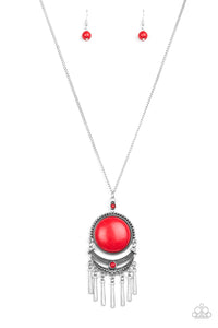Paparazzi Accessories - Rural Rustler - Red Necklace