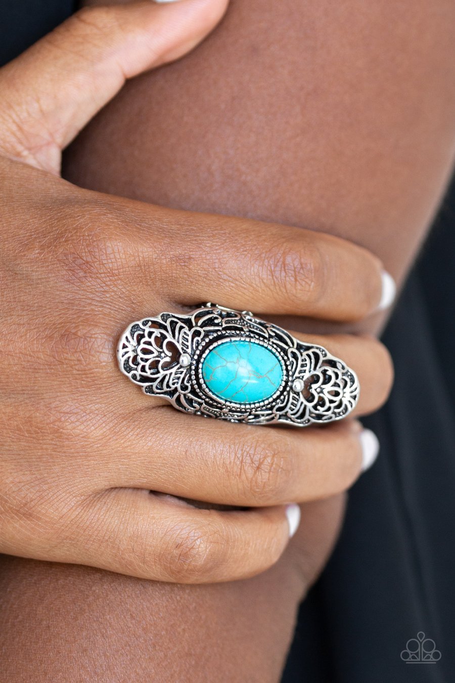 Paparazzi Accessories - Ego Trippin - Blue (Turquoise) Ring