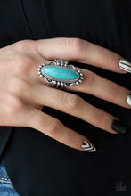 Load image into Gallery viewer, Paparazzi Accessories - Leave No Trace - Turquoise (Blue) Ring
