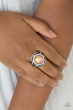 Load image into Gallery viewer, Paparazzi Accessories - Pampered In Pearls - Brown Ring
