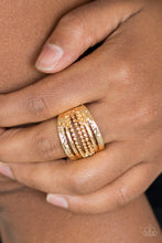 Load image into Gallery viewer, Paparazzi Accessories - Trailblazin Trails - Gold Ring
