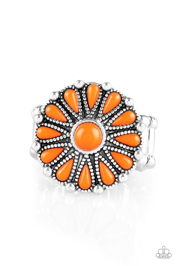 Paparazzi Accessories  - Poppy Poptastic - Orange Ring