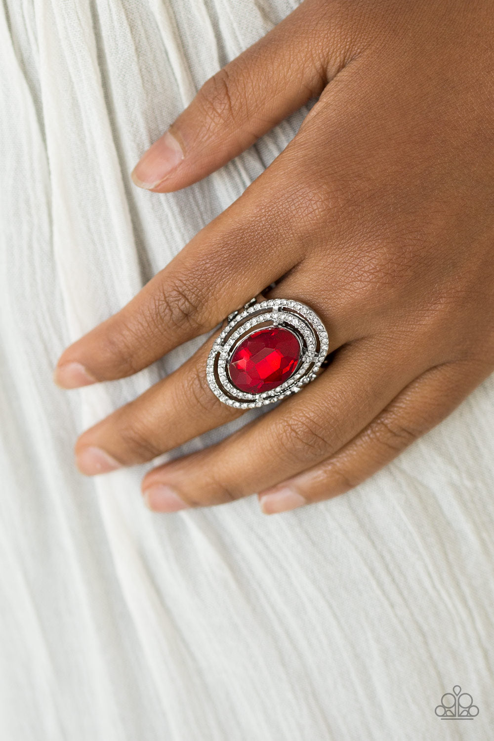 Paparazzi Accessories - Making History - Red Ring