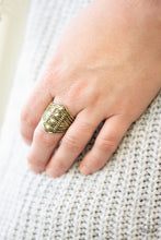 Load image into Gallery viewer, Paparazzi Accessories  - Texture Tracker - Brass Ring
