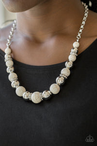 Paparazzi Accessories - The Ruling Class - White Necklace