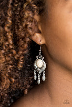 Load image into Gallery viewer, Paparazzi Accessories  - Enchanting Environmentalist - White Earrings
