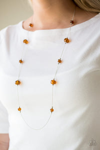 Paparazzi Accessories - Champagne On The Rocks - Brown Necklace