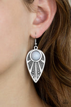 Load image into Gallery viewer, Paparazzi Accessories  - Take A Walkabout - Silver (Gray) Earrings
