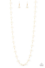 Load image into Gallery viewer, Paparazzi Accessories - Behind The Scenes - Gold (Pearl) Necklace
