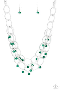 Paparazzi Accessories - Yacht Tour - Green Necklace