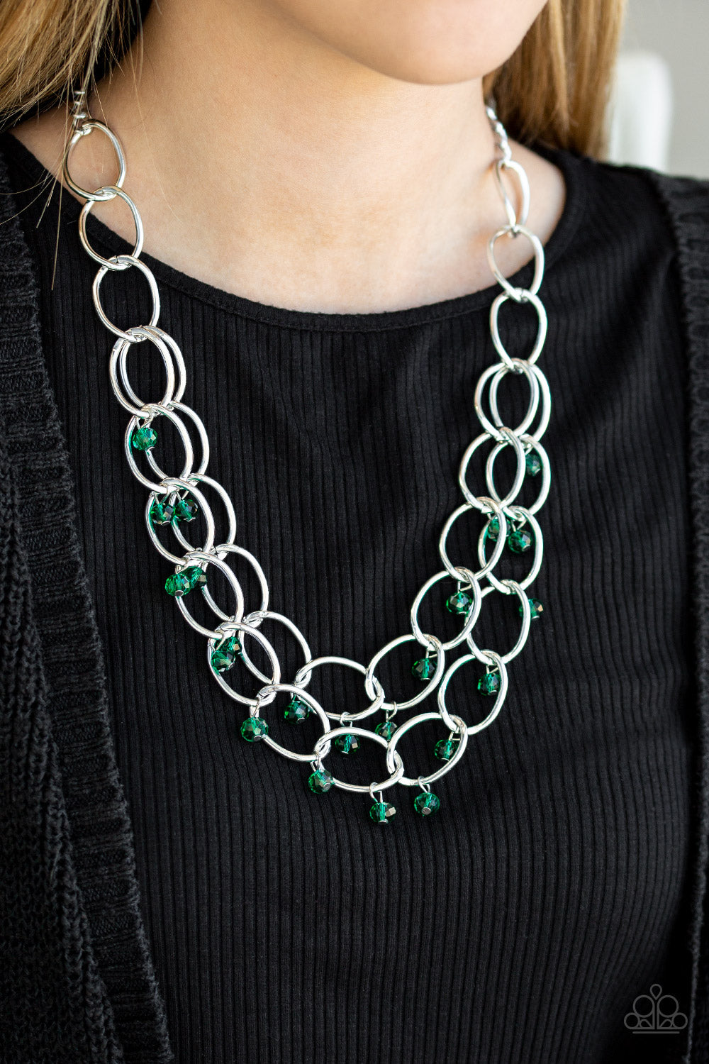 Paparazzi Accessories - Yacht Tour - Green Necklace