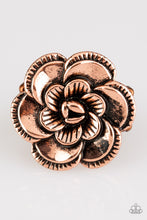 Load image into Gallery viewer, Paparazzi Accessories - Flowerbed And Breakfast - Copper Ring
