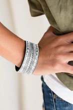 Load image into Gallery viewer, Paparazzi Accessories - Rebel Radiance  - Black Bracelet
