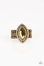 Load image into Gallery viewer, Paparazzi Accessories - Modern Millionaire - Brass Ring
