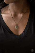 Load image into Gallery viewer, Paparazzi Accessories - Back To Square One - Brass Necklace
