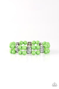 Paparazzi Accessories - Daisy Debutante - Green Bracelet