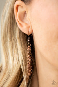 Paparazzi Accessories - Dizzying Decor - Copper Necklace