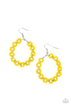 Load image into Gallery viewer, Paparazzi Accessories - Festively Flower Child - Yellow Earrings
