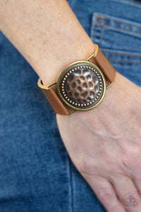 Paparazzi Accessories  - Hold On To Your Buckle - Copper Urban Bracelet