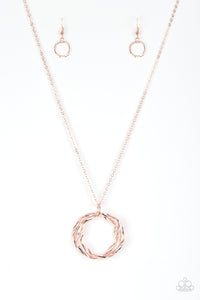 Paparazzi Accessories - Millenial Minimalist - Rose Gold Necklace