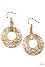 Load image into Gallery viewer, Paparazzi Accessories - Open Plains - Gold Earrings
