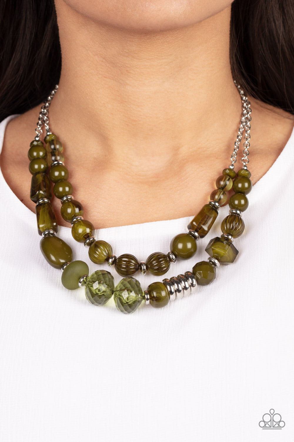 Paparazzi Accessories - Pina Colada Paradise - Green Necklace