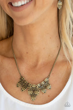 Load image into Gallery viewer, Paparazzi Accessories - Rustic Smolder - Brass Necklace

