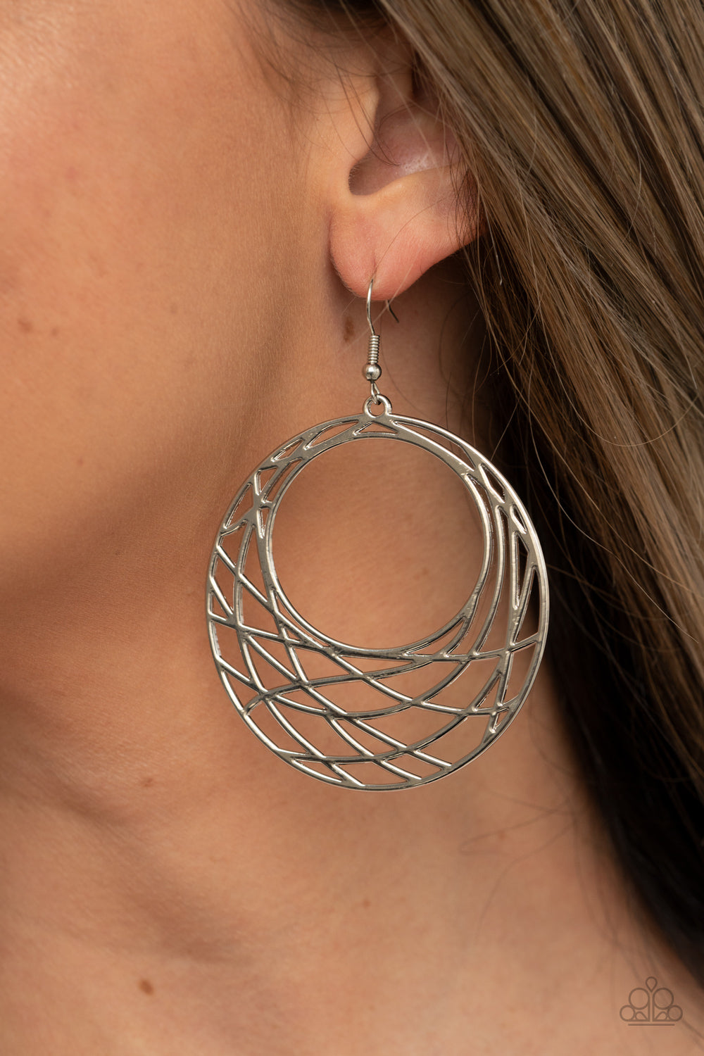 Paparazzi Accessories - Urban Lineup - Silver Earrings