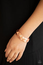 Load image into Gallery viewer, Paparazzi Accessories - Woven Wonder - Copper Bracelet
