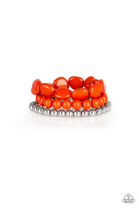 Paparazzi Accessories - Color Venture - Orange Bracelet