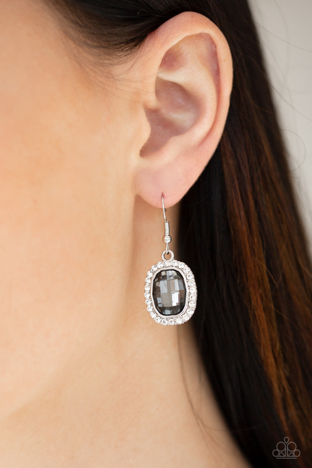 Paparazzi Accessories - The Modern Monroe - Silver (Bling) Earrings