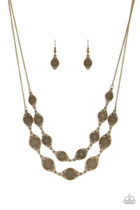 Paparazzi Accessories - Make Yourself At Homestead - Brass Necklace