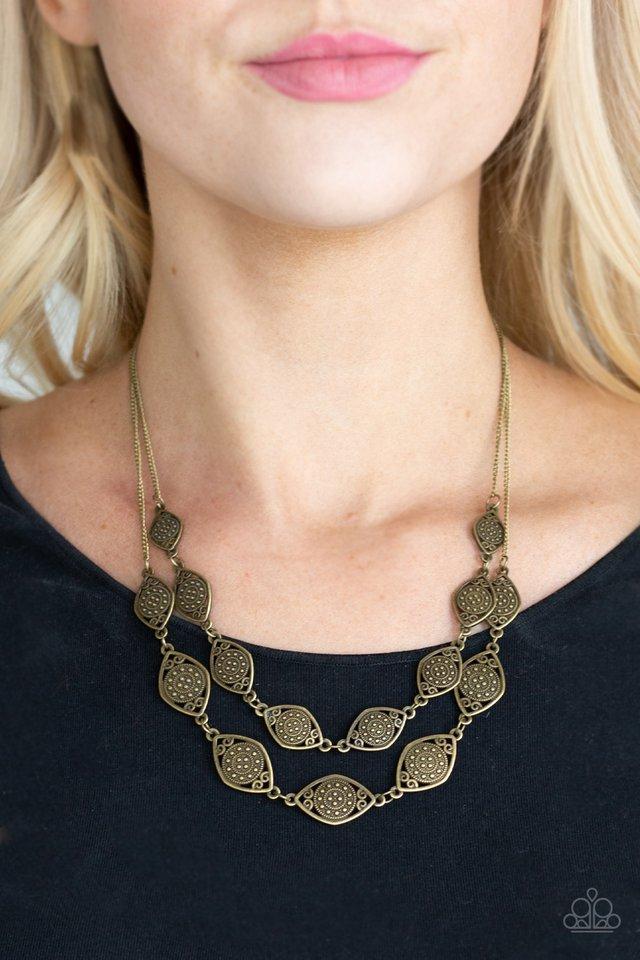 Paparazzi Accessories - Make Yourself At Homestead - Brass Necklace