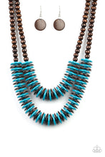 Load image into Gallery viewer, Paparazzi Accessories  - Dominican Disco - Turquoise  (Blue) Necklace
