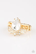 Load image into Gallery viewer, Paparazzi Accessories - If The Crown Fits - Gold Ring
