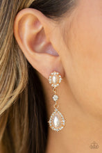 Load image into Gallery viewer, Paparazzi Accessories - All-Glowing - Gold (Pearls) Post Earrings

