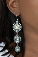 Load image into Gallery viewer, Paparazzi Accessories - Festively Floral - Yellow Earrings
