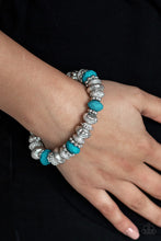 Load image into Gallery viewer, Paparazzi Accessories - Live Life To The Color-fullest - Turquoise  (Blue) Bracelet
