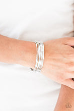 Load image into Gallery viewer, Paparazzi Accessories - Timelessly Textured - Silver Bracelet
