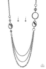 Load image into Gallery viewer, Paparazzi Accessories - Rebels Have More Fun - Black (Gunmetal) Necklace
