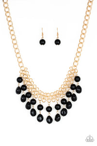Paparazzi Accessories- 5th Avenue Fleek - Black Necklace