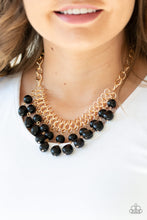 Load image into Gallery viewer, Paparazzi Accessories- 5th Avenue Fleek - Black Necklace
