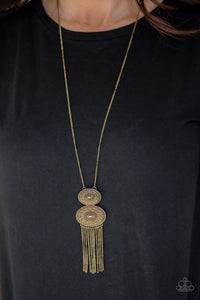 Paparazzi Accessories - Sun Goddess - Brass Necklace
