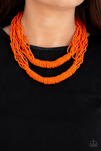 Paparazzi Accessories - Right As Rainforest - Orange Necklace